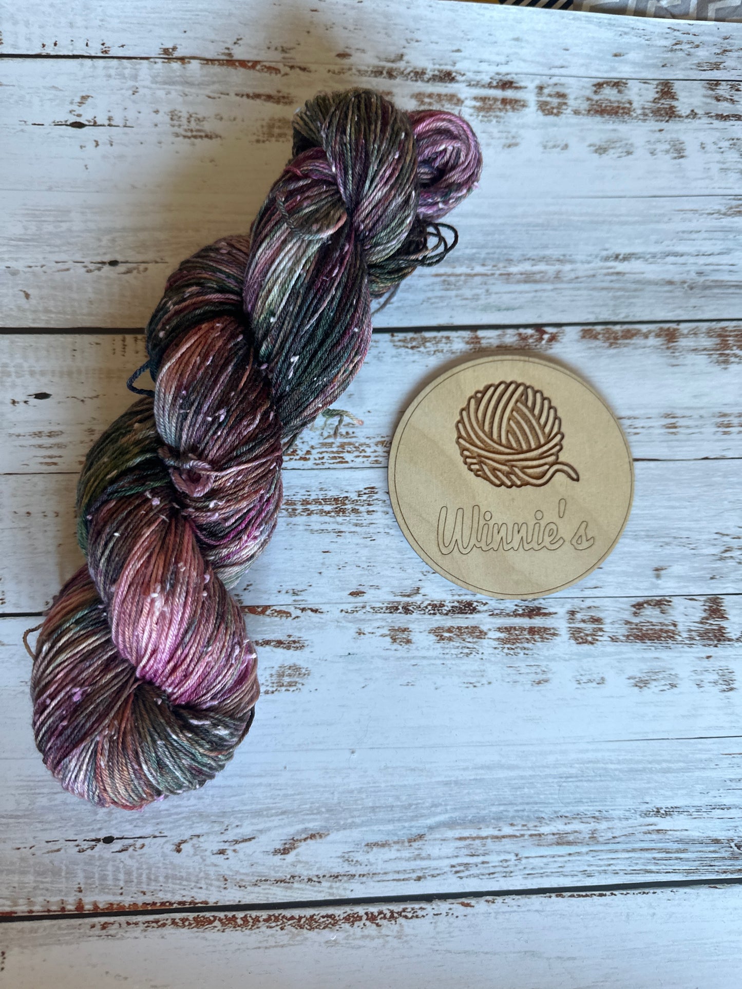Winnies 100g 84% Superwash Merino, 16% Cotton Acrylic Nep sock weight Yarn. Various colours
